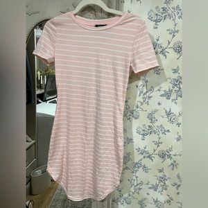 Stripped shirt dress